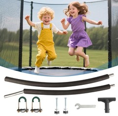 Universal Trampoline Pole Replacement 1PC, Fits 8-14FT, Foam Sleeve & Hardware