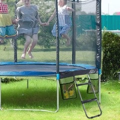 Trampoline Ladder, 2 Steps with Wide Steps, Trampoline Storage Bag, Universal…