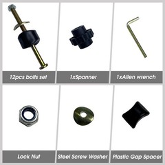 12 PCS Long Trampoline Screws and Bolts, Trampoline Bolts and Nuts, Trampolin…
