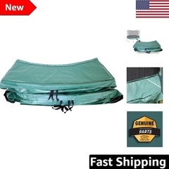 Weather-Resistant 12 Foot Trampoline Spring Pad – Safety Tested Green PVC