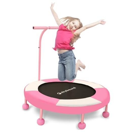 Indoor Trampoline for Kids – Kids Trampoline Indoor with 36 Inch Pumpkin