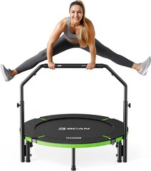 FED FITNESS Indoor 40/48″ Mini Rebounder Trampoline for Adults With Handle NEW!