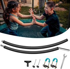 1PCS Trampoline Curved Pole, Universal Trampoline Replacement Enclosure Pole to