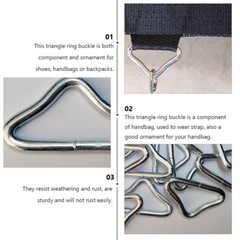30 Pcs Trampoline Triangle 1.5 Inch Metal