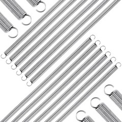 pcs Extension Springs,304 Stainless Steel Extension 0.047″x0.4″x11.8″ 12