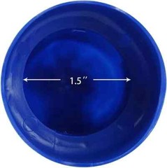 1.5″ Diameter Trampoline Enclosure Pole Caps with Screw Thumb, Blue, Blue