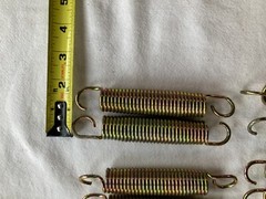 Trampoline Replacement Heavy Duty Springs 5.5” Zinc Gold, 24 Pieces