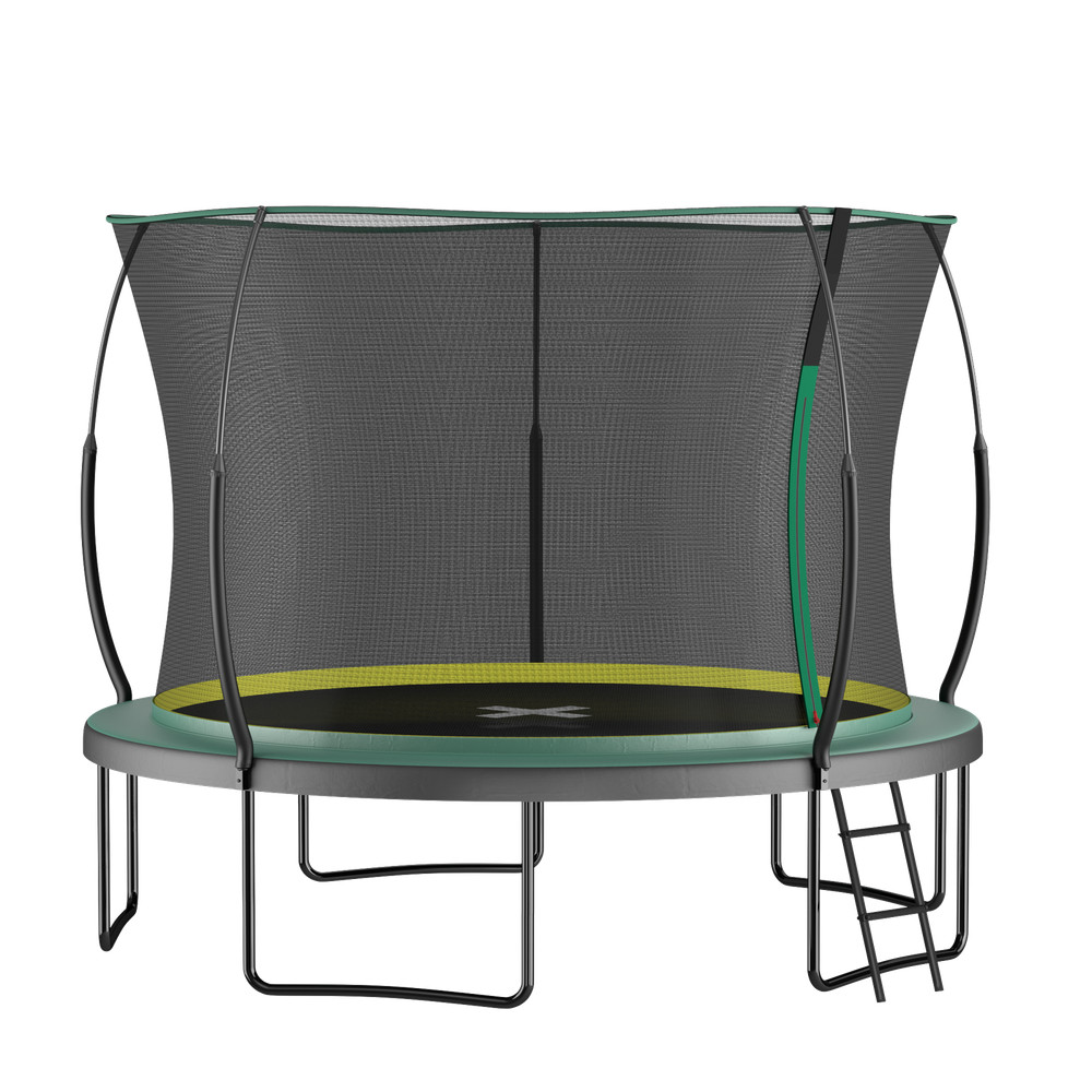 12FT Springfree No Gap Trampoline with Safety Net – Green
