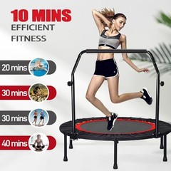 ANWICK Trampoline Portable Fitnes Foldable Rebounder 40″ Max Load 330lbs – Red