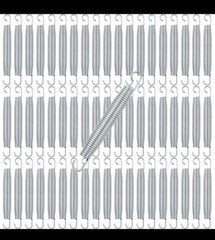 New! Lot 10Pc Stainless Steel Trampoline 7” Springs Heavy Duty Weather Resistant