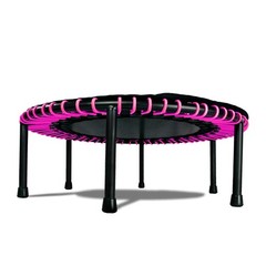 48″ Mini Fitness Trampoline & Rebounder Gym Equipment, Pink (For Parts)