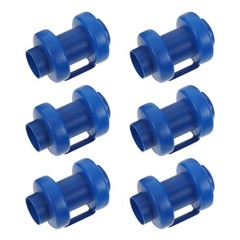 6Pcs Reusable Plastic Trampoline Rod Covers Protective Pole Caps Blue