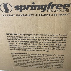 Springfree Trampoline Cover S155 Jumbo Square Black All Weather Protection New