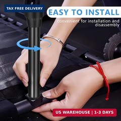 BESPORTBLE Trampoline Leg Replacement with Anti-Slip Pad Covers for Stainless St