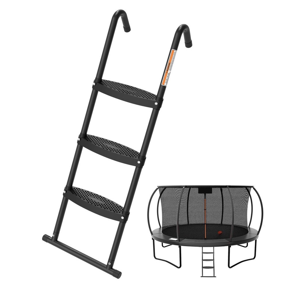 Gardenature Universal Safe Trampoline Ladder- -3 Steps Wide-Trampoline Accessori