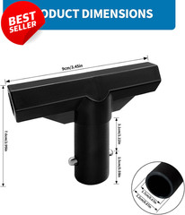 6-Pack Trampoline T-Connector Pole Caps Top Tube Enclosure Replacement Black -US