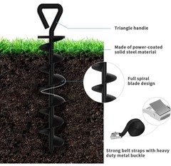USA Trampoline Stakes Ground Anchor Heavy Duty Corkscrew Steel Tents High Wind