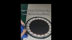 Thickened Mini Trampoline Spring Cover 36-60 Inch, Tear-Resistant Pad for Kids