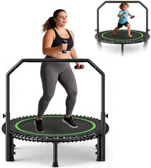 40″ Mini Rebounder Trampoline for Adults with Handle, Foldable Mini Trampoline w