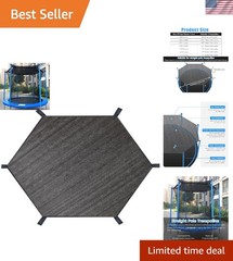 Durable Polyethylene Trampoline Shade Cover for Round Trampolines, Easy Install