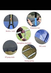 12FT Trampoline with Safety Enclosure Net & Ladder
