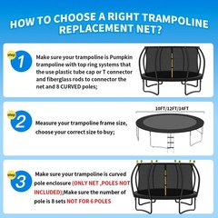 Trampoline Safety Net, 12FT