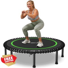 BCAN 48IN 48-Green Mini Rebounder Trampoline