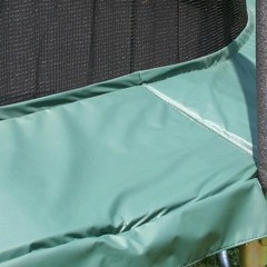 Weather-Resistant 12 Foot Trampoline Spring Pad – Safety Tested Green PVC