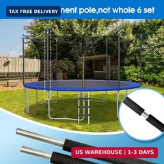 1 Set Universal Trampoline Replacement Pole Set – Straight Upper & Lower Enclosu