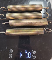 4 pc Skywalker 7″ springs for 16′ Skywalker SWTC16WS trampoline Part #003001