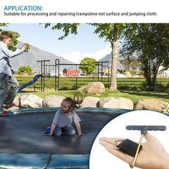 12pcs Trampoline Triangle Buckle Trampoline Springs Trampoline Mat Triangle Rin…