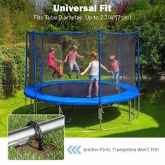 Trampoline Stakes Ground Anchors 11″ U Shaped for Outdoor Camping Tent 8-32 Pack