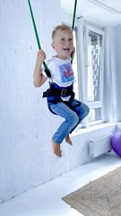 Premium Bungee for Fitnes Experience Home Bungee Playground Set. Outdoor Jumping