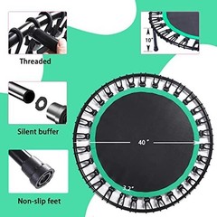 40″ Bungee Rebounder Trampoline Fitness Exercise Adults Kids Jump Fun Green New