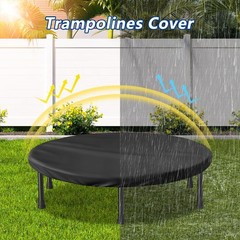 Waterproof Mini Trampoline Cover 40 Inch – Fitness Protection for Adults – Black