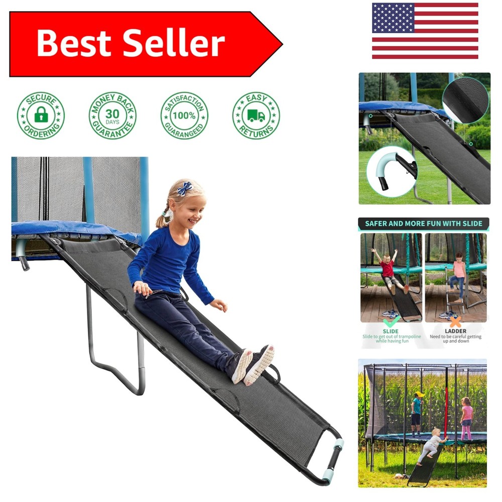 Weather-Resistant Trampoline Slide Ladder for Kids – Fits 10FT to 16FT Models