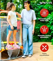 Trampoline with Net Indoor and Outdoor Toddler Trampoline for Kids Anti