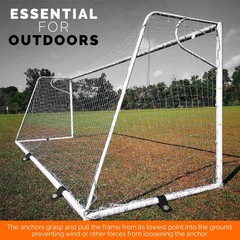Trampoline Anchors High Wind Heavy Duty 12″ Set of 4/6/8 with Straps, Drill B…