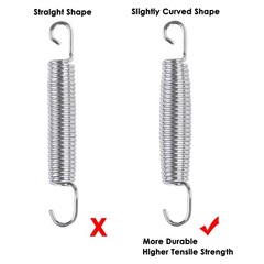 7″ Trampoline Replacement Springs Trampoline Parts Heavy Duty (Pack of 60)