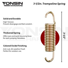 Trampoline Springs Heavy Duty Swivel Straight Hooks Stainless Steel Tool