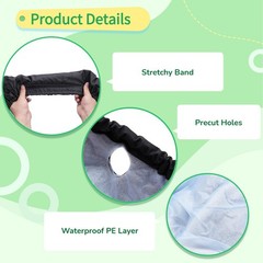 Round Trampoline Spring Cover, Waterproof 600D Oxford Cloth, Edge Protector