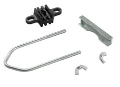 Trampoline Hinge U-Bolt Clamp Connectors for Poles up to 1.5″, Legs up to 1.75″