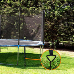 USA Trampoline Stakes Heavy Duty Trampoline Parts Corkscrew Shape Steel Stakes A