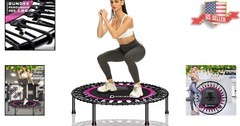 450 lbs Mini Trampoline for Adults – Indoor Small Rebounder Exercise – Quiet …