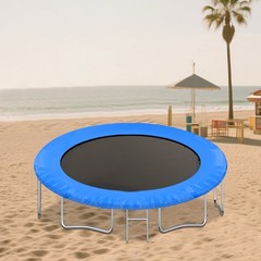 Blue Trampoline Pad Trampoline Protection Pad Replacement Safety Pad 8FT Round