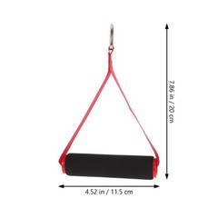 4Pcs Resistance Band Handles with Ergonomic Red Plastic Grip for Fitness Use