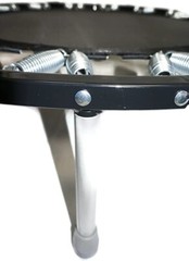 Needak Soft Folding Rebounder Black Mini Trampoline w/ Stabilization Bar USA
