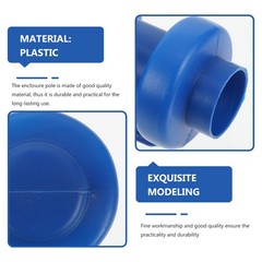 10Pcs Reusable Blue Plastic Trampoline Net Pole Connector Caps Protector