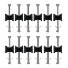 12 Pack 8mm x 94mm Steel Trampoline Screws – Long Replacement Parts & Accessorie