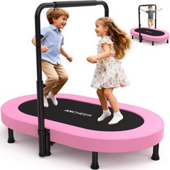 Fun for Indoor&Outdoor Trampoline with 5 Adjustable Heights Parent-Child Rebound